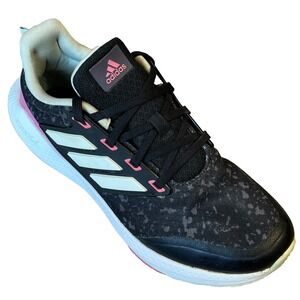 Adidas EQ21 Run 2.0 Running Shoe Black Magenta Women 7.5 Youth 6 UK5.5 EU 38 2/3